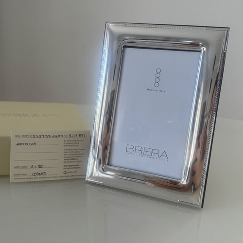 Brera Italian silver photo frame new with box