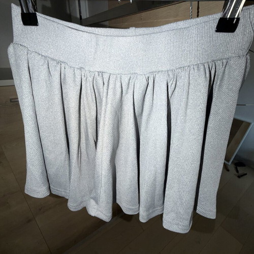 Shein Grey Pleated Skort Size S Like New