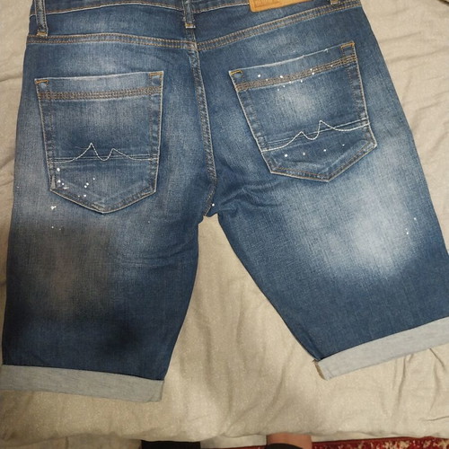 Acerbis denim bermuda shorts like new, size 34, blue