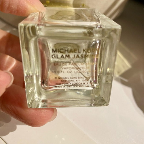 Michael Kors Glam Jasmine cologne bottle used 30ml
