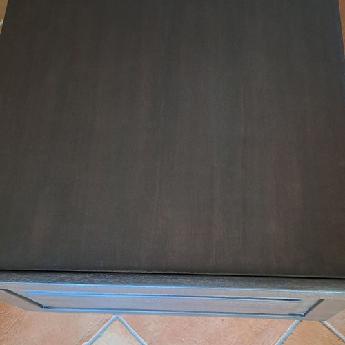 Solid walnut coffee table new with glass top