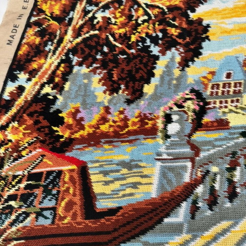 Diamant embroidered canvas used 60x125