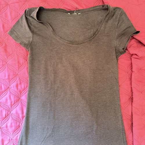 3 M cotton long-sleeve t-shirts, grey and blue
