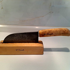 Μαχαίρι κουζίνας σεφ santoku Roselli 14 cm, γερμανικό ανθρακούχο χάλυβα W75, Φινλανδία