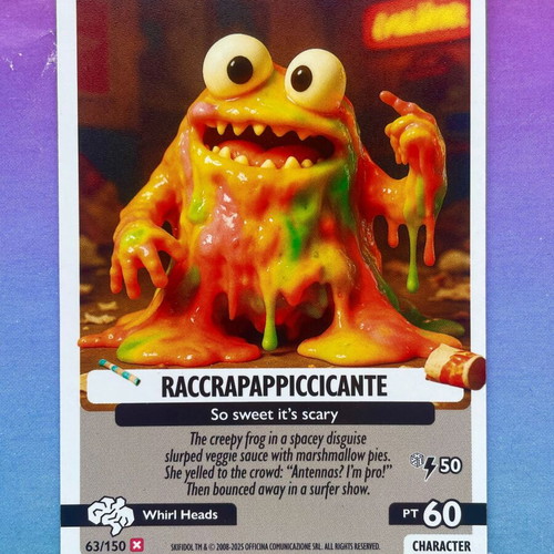 Raccrapappiccicante #63 Italian Brainrot Psychedelic Universe card new