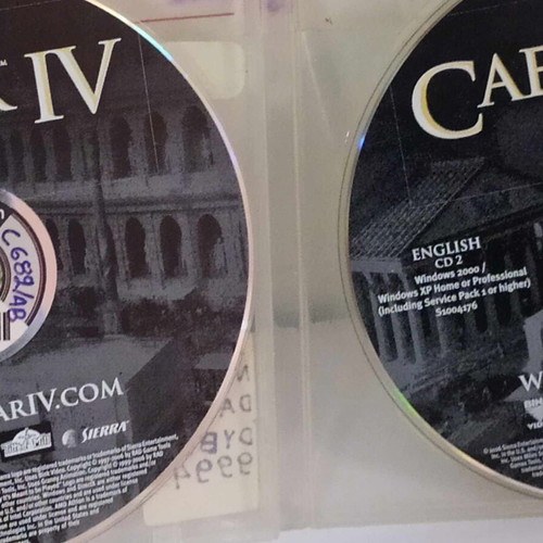 Caesar IV PC game used, 2 CDs