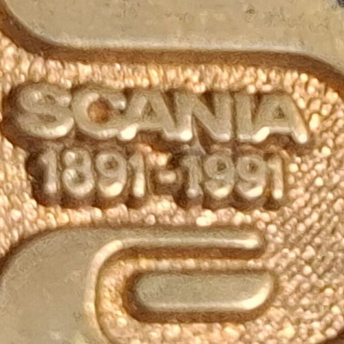 Scania 1891–1991 brass seal like new