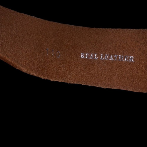 Leather belt used brown 110 cm