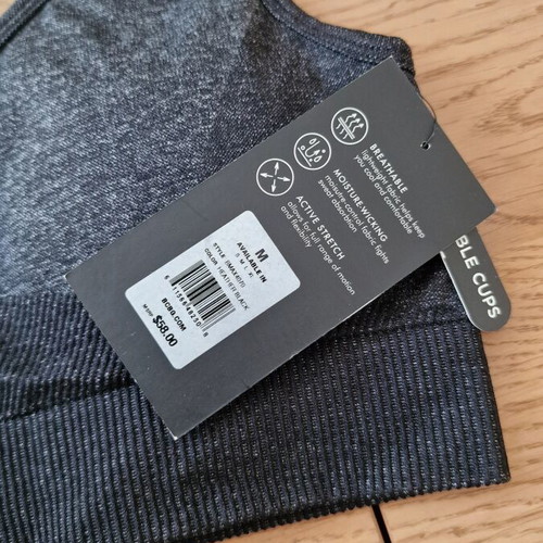 BCBG MaxAzria Fitness Sport Top Bra new, size M, breathable material