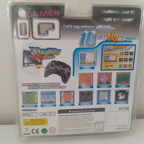 Plug & Play TV Game IQ Games new