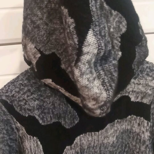Helmi women's cardigan like new, size small, black gray