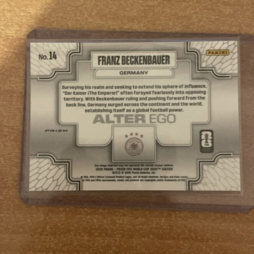 Franz Beckenbauer Alter Ego 2025-2026 World Cup Prizm card