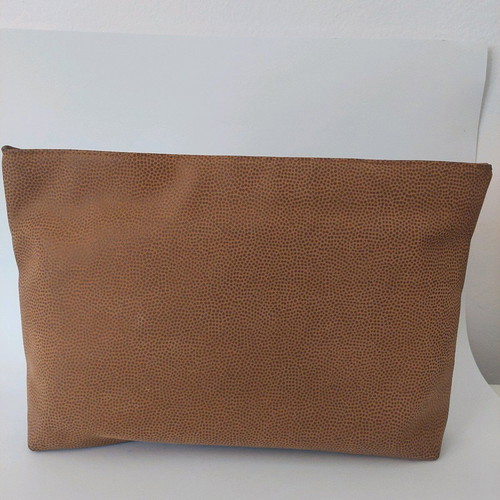 Vintage PORTRAG handbag used, beige-brown synthetic leather