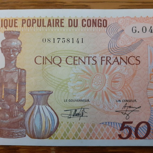Congo 500 Francs 01.01.1991 new