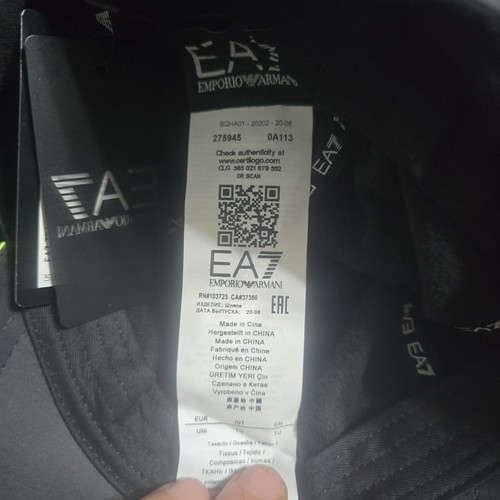 Emporio Armani Hat Size M New Black