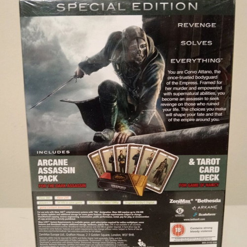 Dishonored Xbox 360 Special Edition new