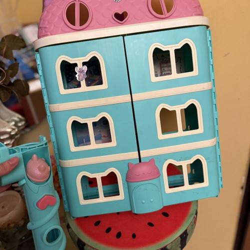 Kids’ Dollhouse Multi-Level Playset with Accessories