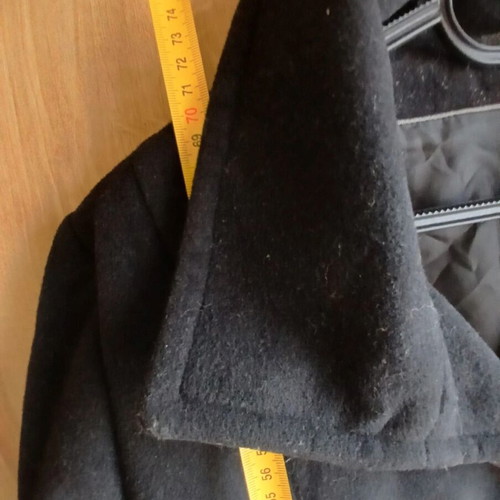 Clarina women's wool coat No.46 large black like new