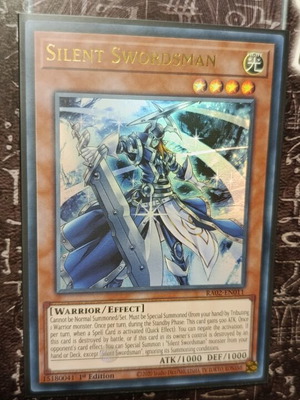 Silent Swordsman card like new with Ultra Pro sleeve