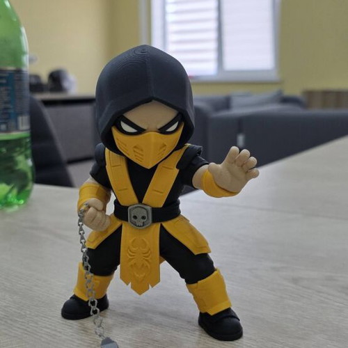 Chibi Mortal Kombat Scorpion 15 cm 3D print figure