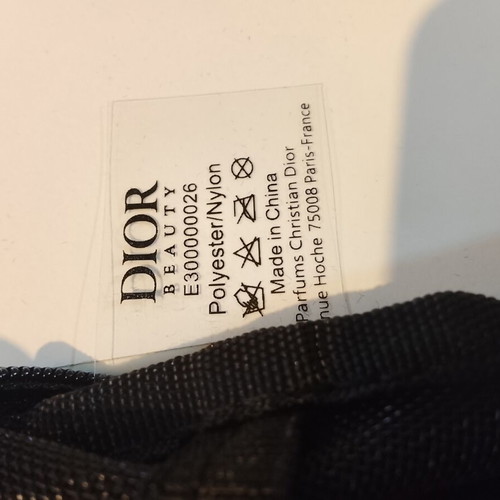 Dior Beauty Black Mesh Monogram Pouch new with box