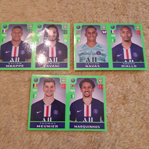 Paris Saint-Germain collectible stickers pack of 3, like new, Panini FIFA