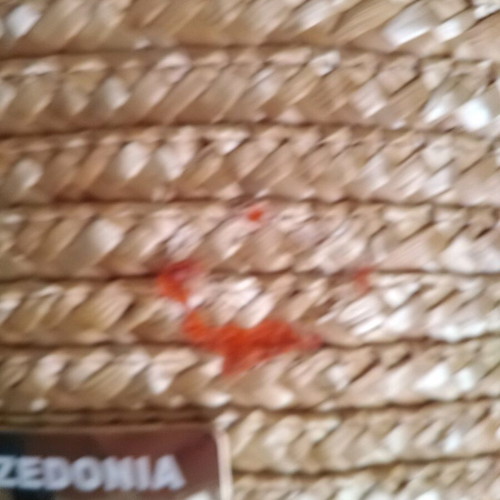Calzedonia straw beach bag with floral fabric lining