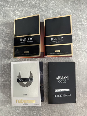 Ανδρικά αρώματα δείγματα, 3 Eau de Parfum και 1 Eau de Toilette