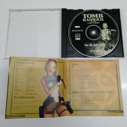 Tomb Raider 2 PC like new, English version with manual