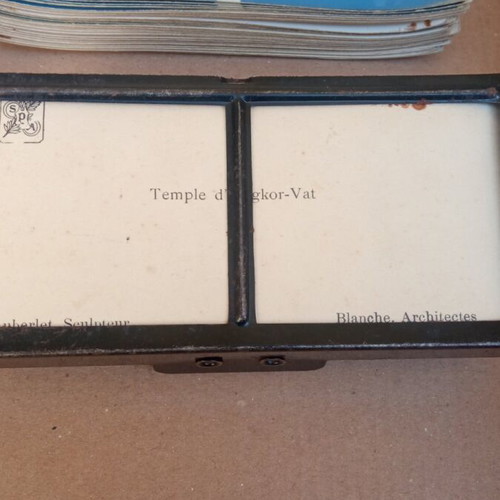 French stereoscope 1930 used with 50 cards