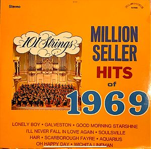 101 Strings - Million Seller Hits Of 1969 (LP). 1969. VG+ / VG+