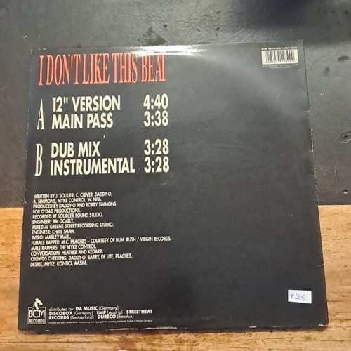 Wicky Walter I Don't Like This Beat vinyl record used