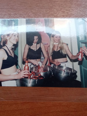 Журналистическа снимка модел промо 1990-те употребявана