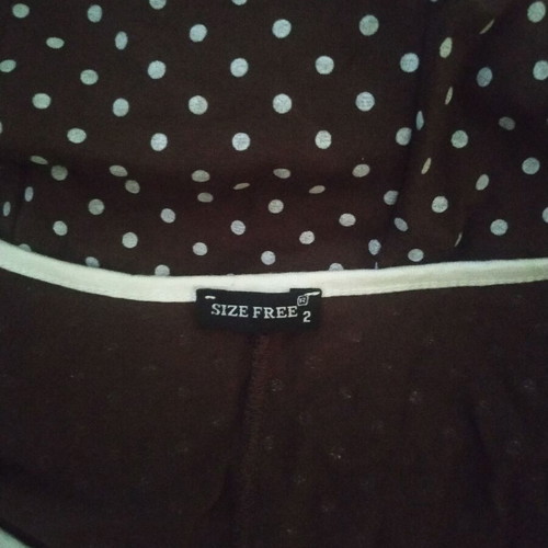 Dress brown color, size free size 2 new
