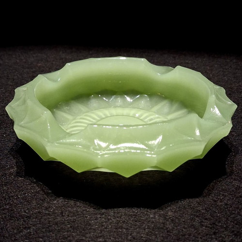 Vintage Opaline Glass Ashtray Mid-Century Design, like new
