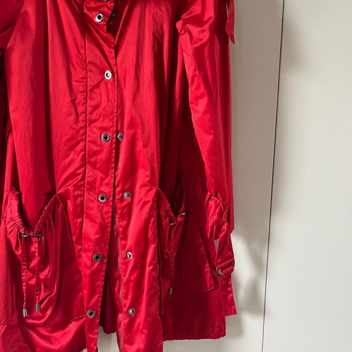 Zara trench coat used, red, size XS/S with belt