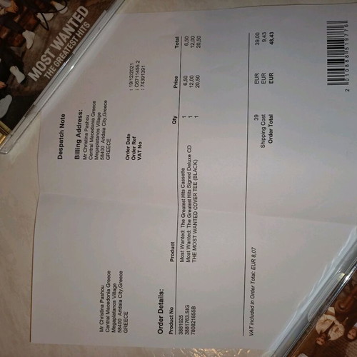 The Wanted CD and signed cassette new, Most Wanted album