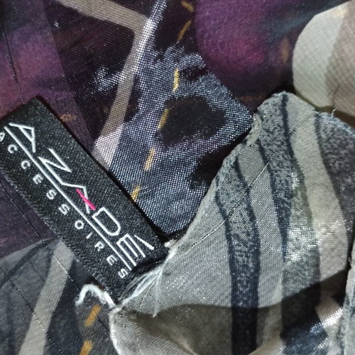 Azade women's scarf like new, multicolored, 37x163 cm