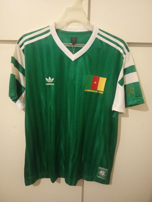 Φανέλα ποδοσφαίρου Cameroon 1990 Adidas Originals σειρά, καινούργια