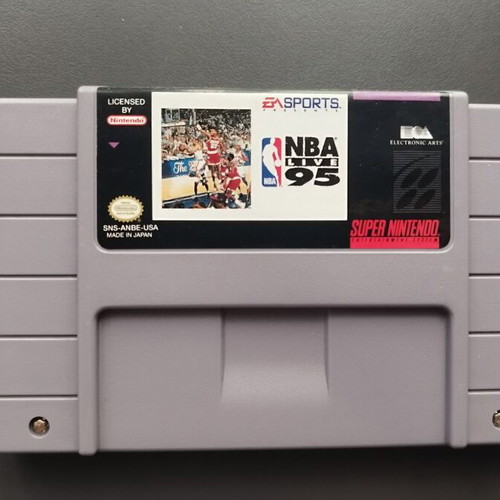 Nintendo SNES NBA Live 95 used, works normally