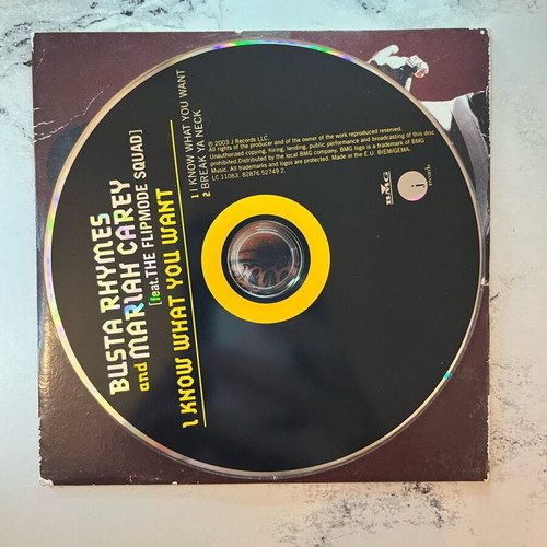 Busta Rhymes & Mariah Carey I Know What You Want CD used, hip-hop