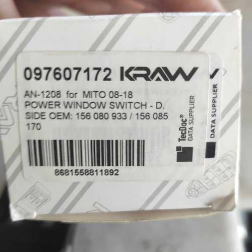 Alfa Romeo Mito '08-'13 window switch new