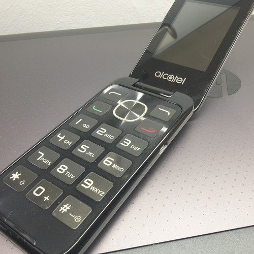 Alcatel mobile phone, brown