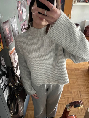 Bershka sweater like new, gray, size S