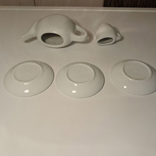 Porcelain Mini Tea Set 5 Pieces New, Floral Pattern