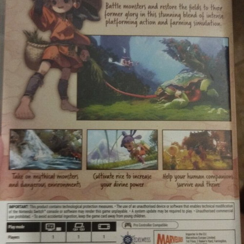 Sakuna of Rice and Ruin Nintendo Switch game
