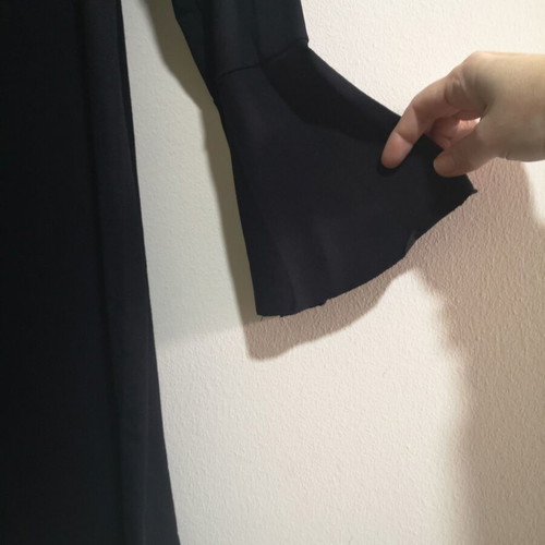 Black midi dress winter like new, size OS
