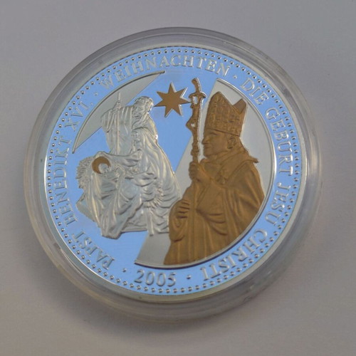 Set of 7 large commemorative medals Germany, 2009, Pope Benedict XVI