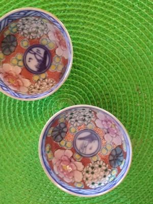Old handmade porcelain China Qing dynasty used