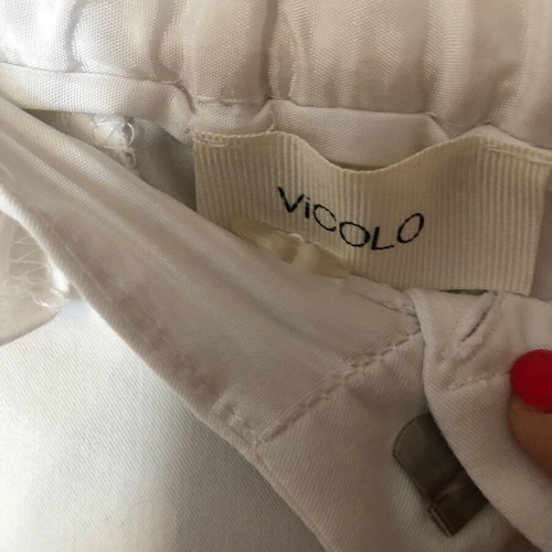Vicolo pants used M/L white with elastic and zipper